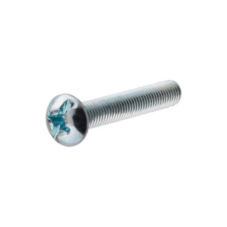 #1/4-20 x 1-1/4" Zinc Round Machine Screw, 100 Pack