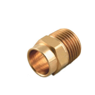 Brennan 68BS-10B 1/2"X1/4" Male Adaptor C x MPT - Brass