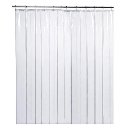 Simple Spaces SD-PCP01-C3L Vinyl Shower Curtain - Clear