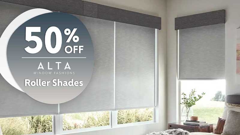 50pc Off Roller Shades