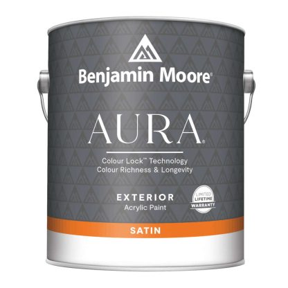 Benjamin Moore F631 Aura Waterborne Exterior Paint - Satin Finish