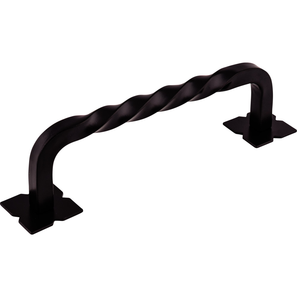 Top Knobs Appliance Twist Appliance Pull, 8" Center to Center, Patina Black