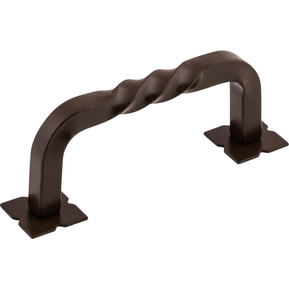 Top Knobs Normandy Square Twist D Pull, 3" Center to Center, Oil Rubbed Bronze