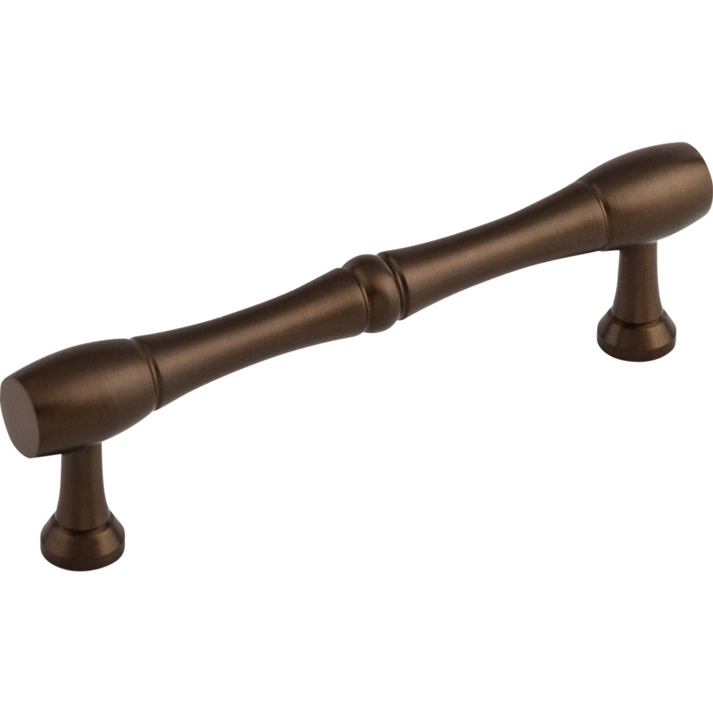 Top Knobs Oil Rubbed Bronze Nouveau Bamboo D Pull, 3 3/4" Center to Center, Oil Rubbed Bronze