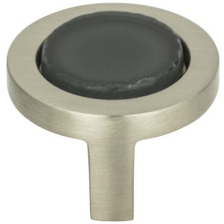 Atlas Spa Black Round Knob 1 1/4"