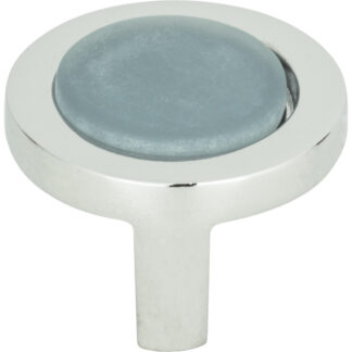 Atlas Spa Blue Round Knob 1 1/4"