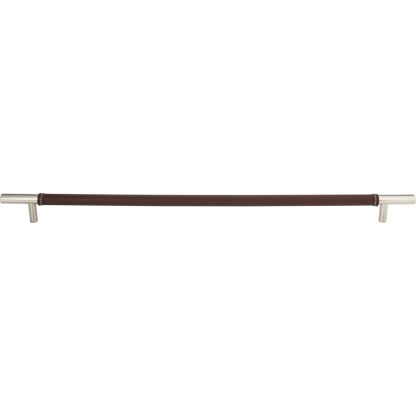 Atlas Zanzibar Brown Appliance Pull 17" Center to CenterLeather