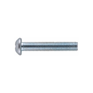 1741-100 #6-32 x 2-1/2" Zinc Plated Round Head Machine Screw, 100 Pack