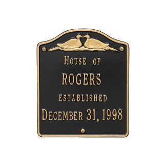 Whitehall Wedding Plaque - Standard Wall - Two Line