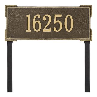 Whitehall Personalized Roanoke Plaque - Estate -Lawn - 1 Line