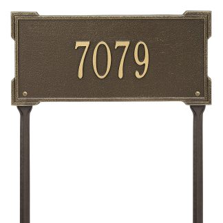 Whitehall Personalized Roanoke Plaque - Standard -Lawn - 1 Line