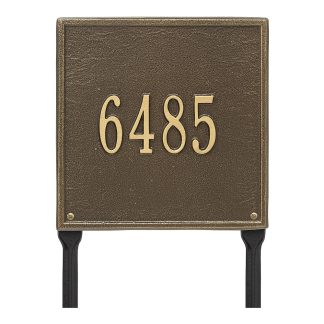 Whitehall Personalized Square Plaque - Standard - Lawn - 1 Line