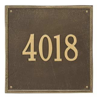 Whitehall Personalized Square Plaque - Estate -Wall - 1 Line