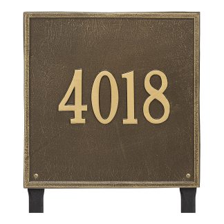 Whitehall Personalized Square Plaque - Estate - Lawn - 1 Line