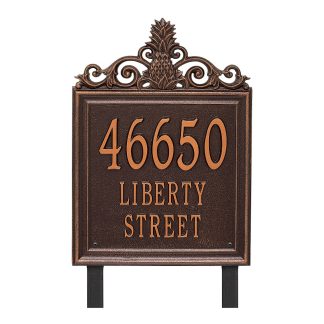 Whitehall Personalized Lanai Plaque - Estate - Lawn - 3 Line