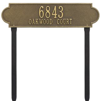 Whitehall Personalized Richmond Plaque -Estate- Lawn - 2 Line