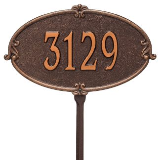 Whitehall Personalized Montecarlo Plaque - Standard - Lawn - 1 Line