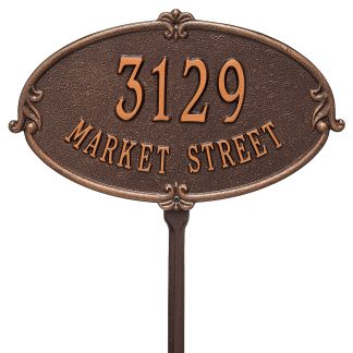 Whitehall Personalized Montecarlo Plaque - Standard - Lawn - 2 Line