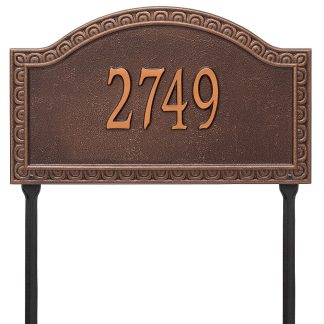 Whitehall Personalized Penhurst Plaque - Grande - lawn- 1 Line