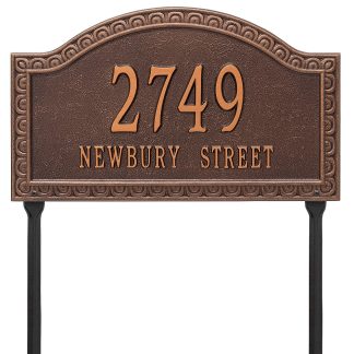 Whitehall Personalized Penhurst Plaque - Grande - lawn- 2 Line