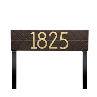 Whitehall Herringbone Horizontal Plaque, Standard Lawn 1-line