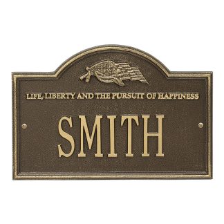 Whitehall Life and Liberty Personalized Plaque