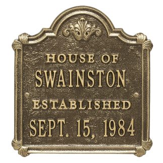 Whitehall Chatham Anniversary Wedding Personalized Plaque