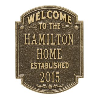 Whitehall Heritage Welcome Anniversary Personalized Plaque
