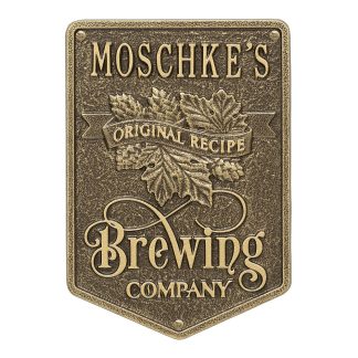 Whitehall Original Recipe Brewing Company Beer Plaque, Standard Wall 1-line