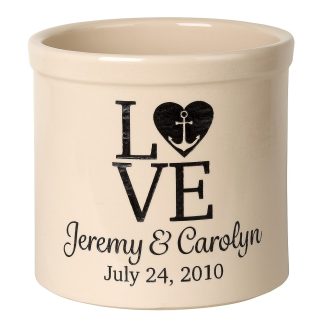 Whitehall Personalized Love Anchor Crock