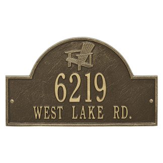 Whitehall Personalized Adirondack Arch Plaque