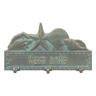Whitehall Personalized Sea Shell Hook Plaque