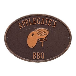 Whitehall Personalized Charcoal Grill Plaque
