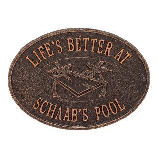 Whitehall Personalized Swimming Pool Party Plaque