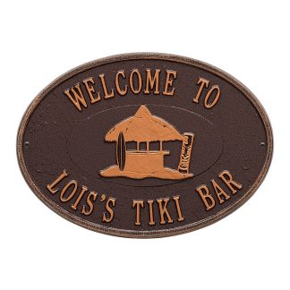 Whitehall Personalized Tiki Hut Plaque