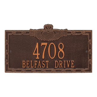 Whitehall Claddagh Address Plaque