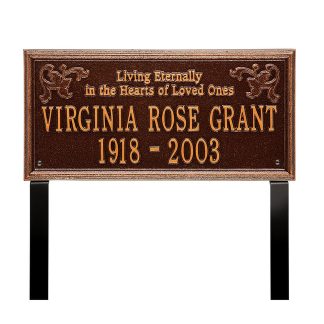 Whitehall Wilmington - Standard Lawn - Two Line "Living Eternally"