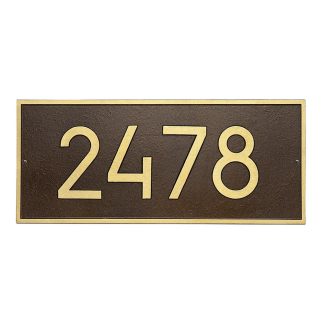 Whitehall Hartford Rectangle 6in Modern Font Plaque, Estate Wall 1-line