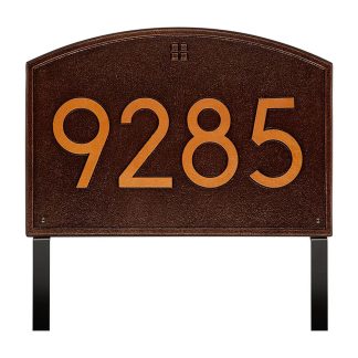 Whitehall Cape Charles Modern Font Plaque, Estate Lawn 1-line