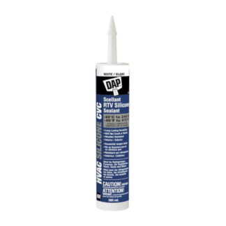 DAP 7079874328 300ml RTV Silicone Sealant - White