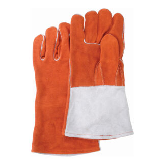 Weld-Mate 610-0328 Premium Comfoflex® Welding Gloves, Large - Orange & White