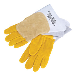 Weld-Mate SAV008 Pipeliner Welding Gloves, Large - White & Yellow
