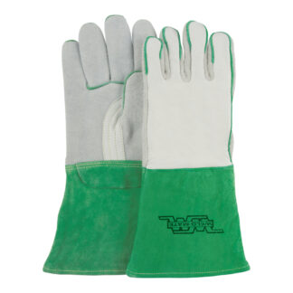 Weld-Mate SDL996 Heavy-Duty Welding Gloves, Large - White & Green