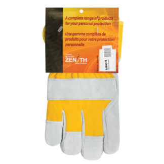 Zenith Safety Products SAN637R Superior Warmth Winter-Lined Fitters Gloves, Medium - White & Yellow