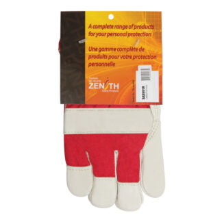 Zenith Safety Products SAS501R Women's Premium Superior Warmth Fitters Gloves - Red & White