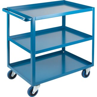 Kleton 24" x 39" x 36" Heavy-Duty Shelf Cart, Blue