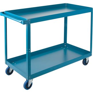 Kleton 24" x 48" x 36" 2-Tier Shelf Cart, 900lbs Capacity