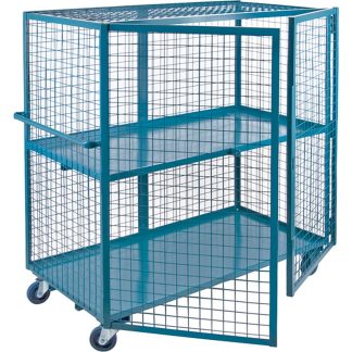Kleton 75" x 32" x 62.5" 2-Tier Wire Mesh Truck, 1200lbs Capacity