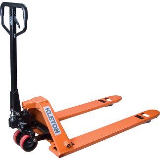 Kleton 48" x 27" Low Profile Hydraulic Pallet Truck, 3300lbs Capacity, Orange