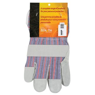 Zenith Safety Products Standard-Duty Patch Palm Fitters Gloves, Large